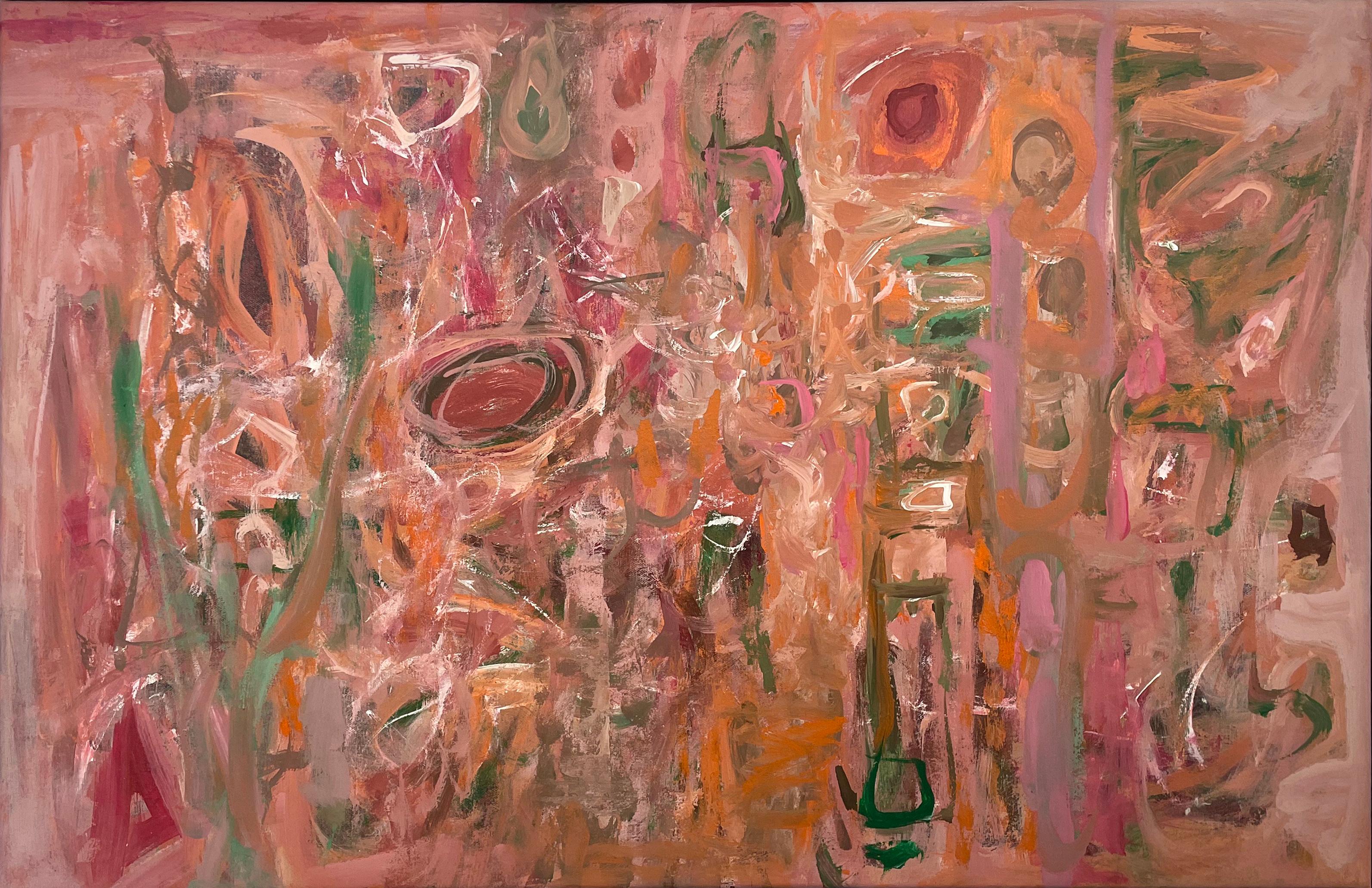 La joie du pivert, Abstraction - Painting de Michael Forster