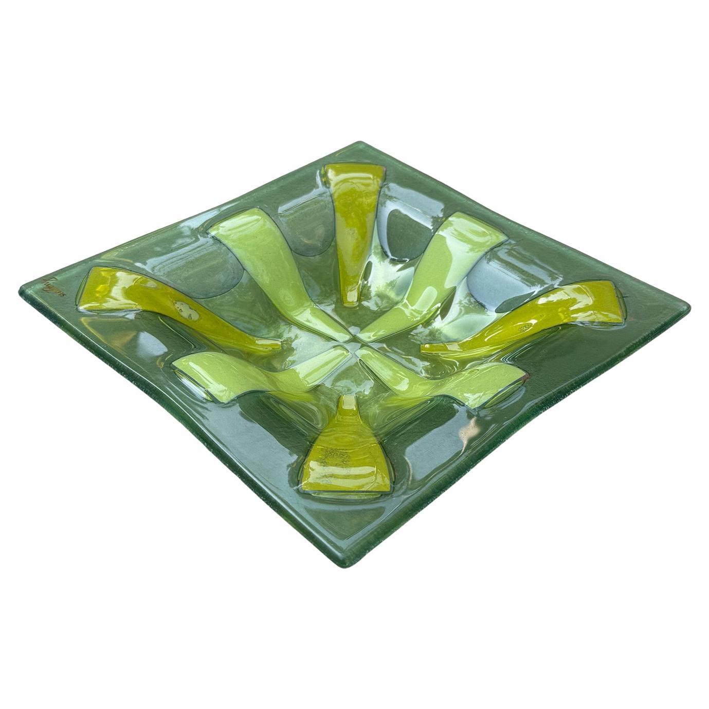 Michael and Frances Higgins Glass Tray / Vide-Poche, États-Unis, XXe siècle