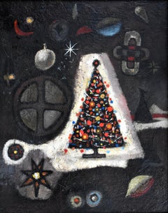 ""CHRISTMAS TREE" HOLIDAY MID CENTURY ABstraCT