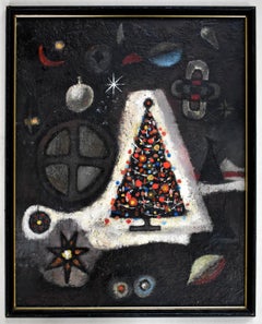 ""CHRISTMAS TREE" HOLIDAY MID CENTURY ABstraCT