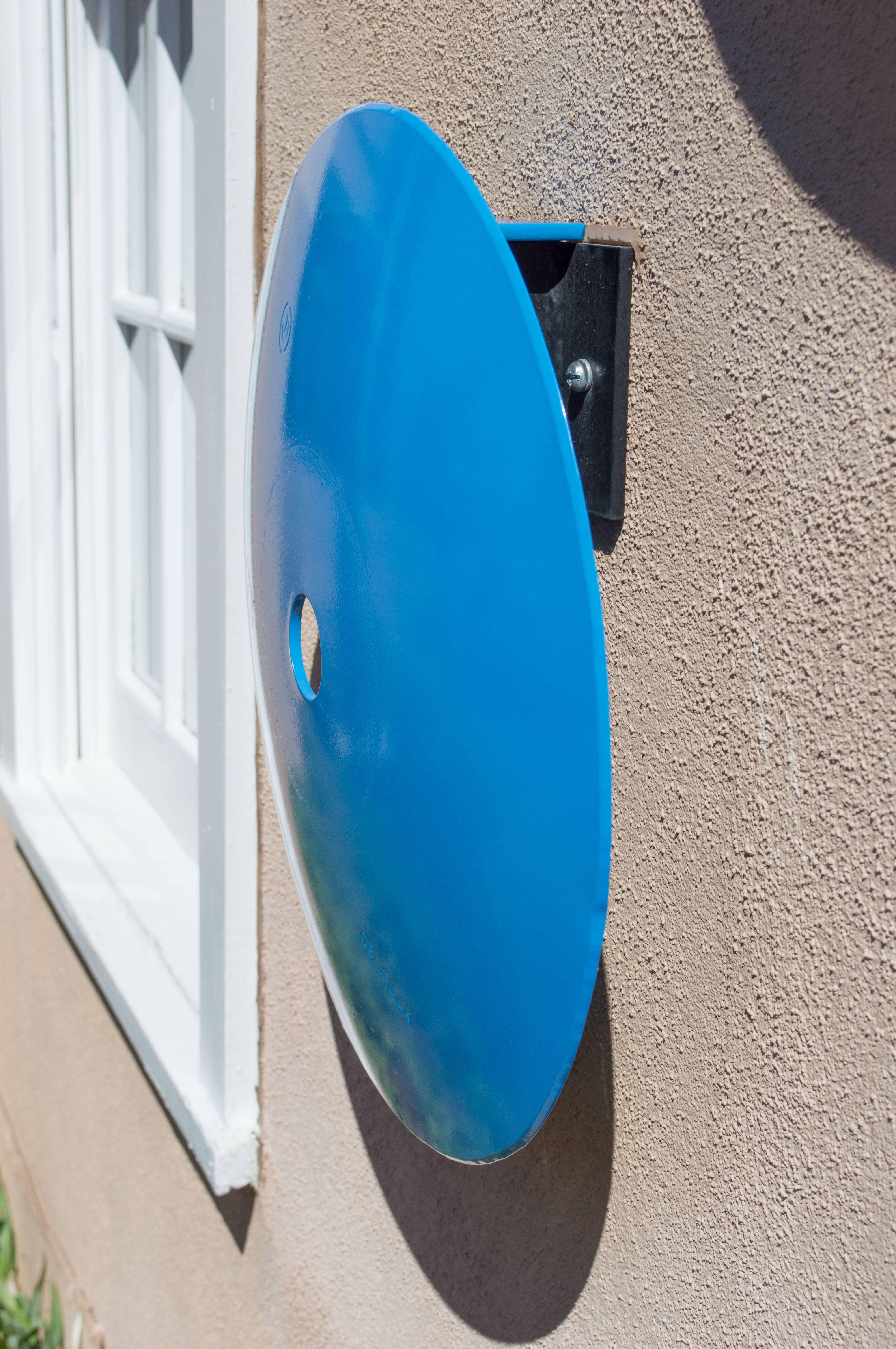 Terrace Disc, sky blue - Sculpture by Michael Freed and Adam Rosen