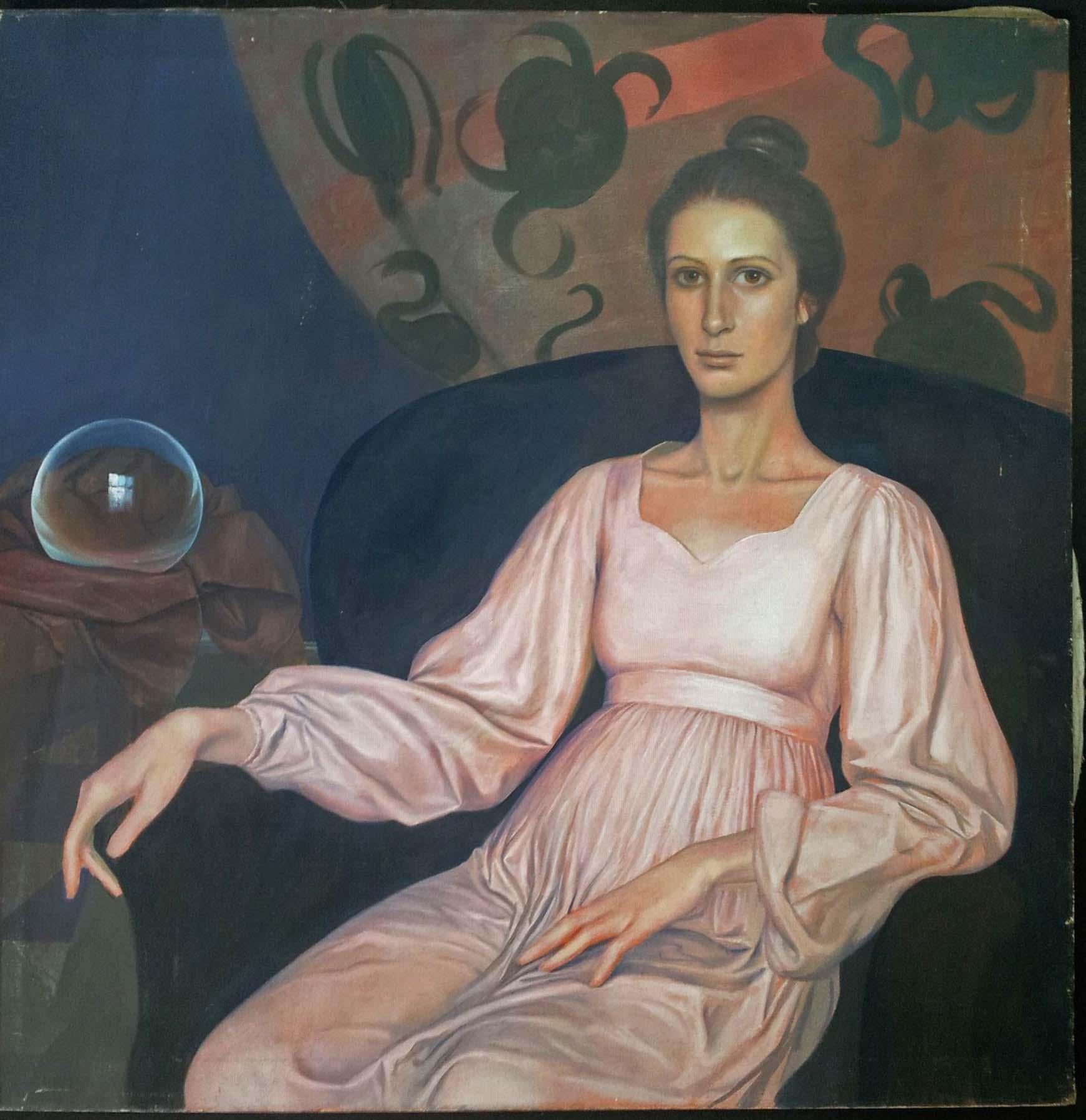 Portrait of Suzanne Steinbacher - Austrian Surrealism - Painting by Michael Fuchs