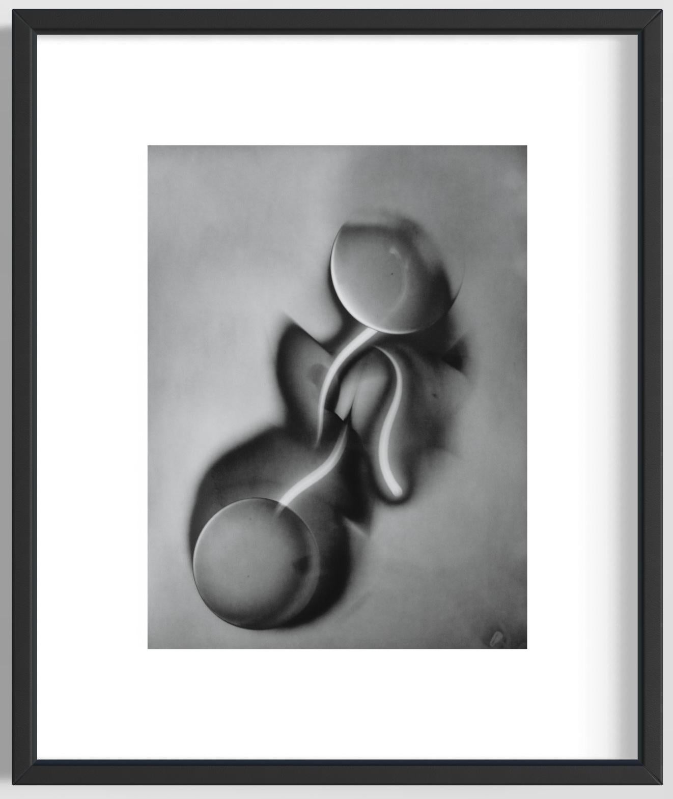 #396, The Self Representation of Light, Unique Luminogram, Drawn by Light - Abstract Print by Michael G Jackson 
