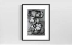 The Self Representation of Light #412, Unique Luminogram Silver Print, Framed