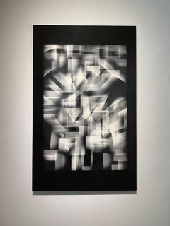 Under and Above, New York City, Unique Black and White Abstract Luminogram Print