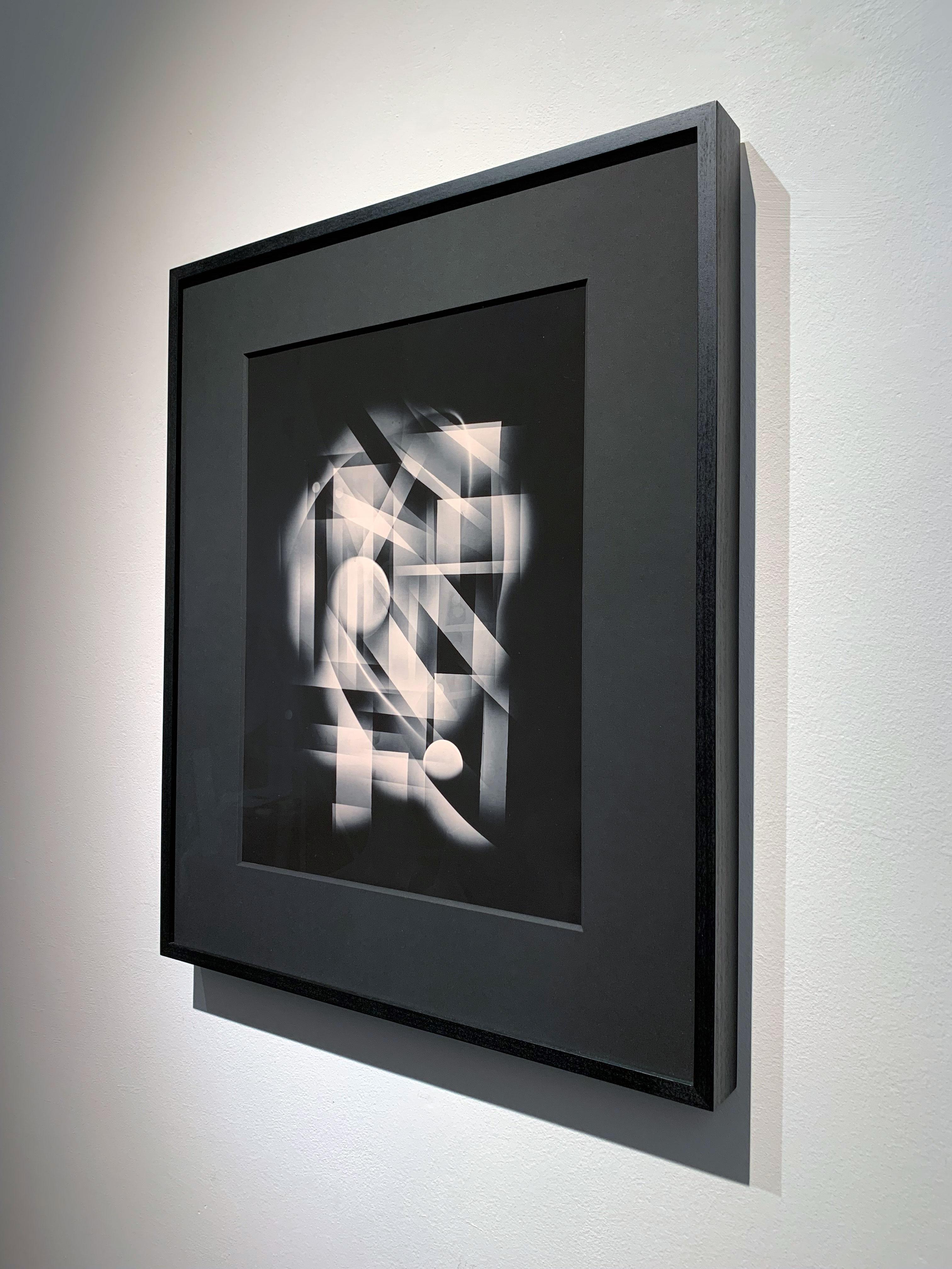Impresión luminográfica abstracta en blanco y negro de Central Park en Nueva York en venta 4
