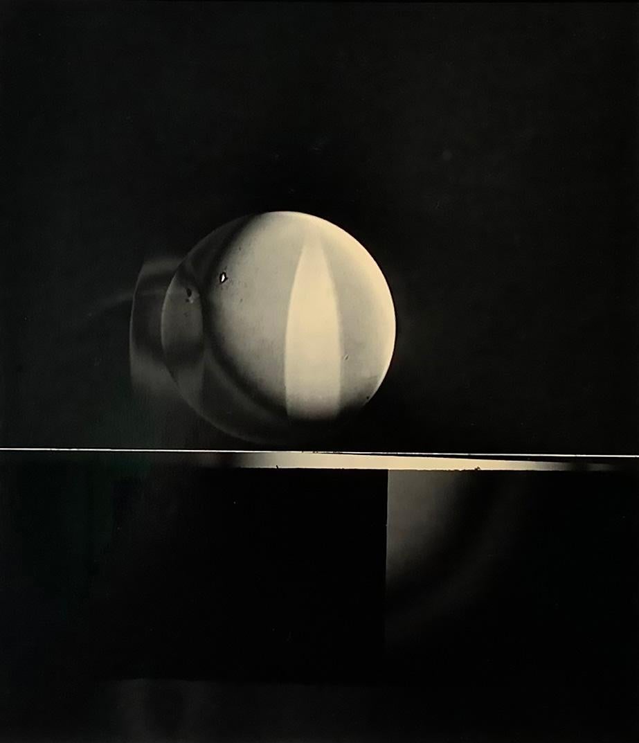 Michael G Jackson Still-Life Print - ATO>MIC #8, unique warmed toned, Silver Gelatin Abstract Luminogram Print