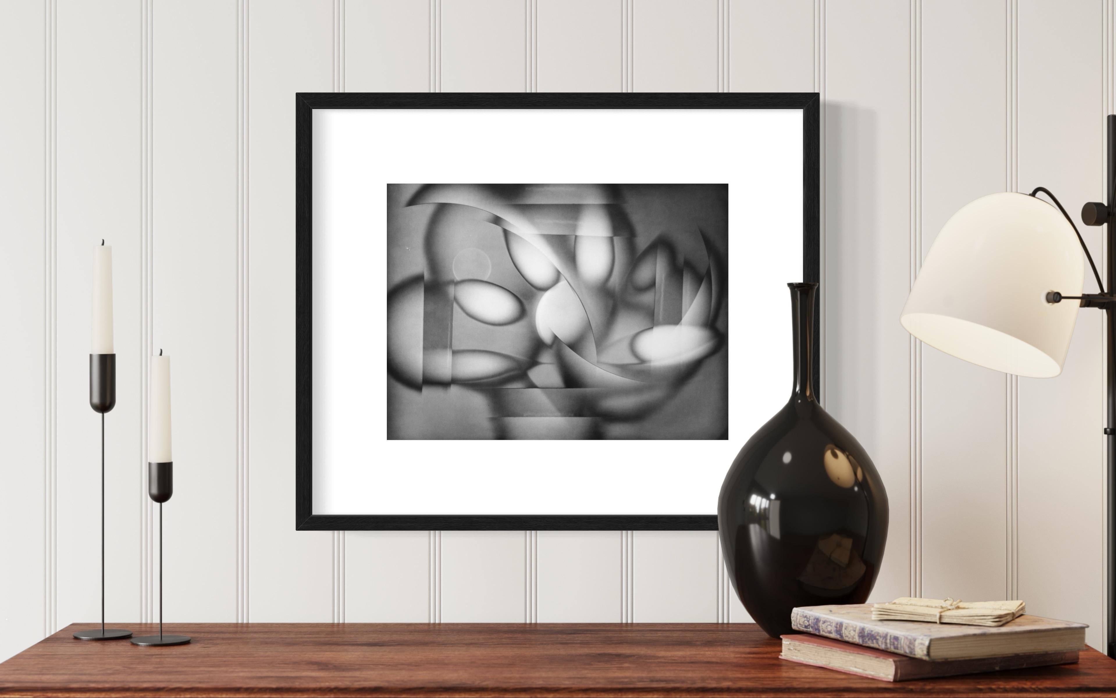 Flowers, The Self Representation of Light, Unique Luminogram, Drawn by Light  - Abstract Geometric Print by Michael G Jackson