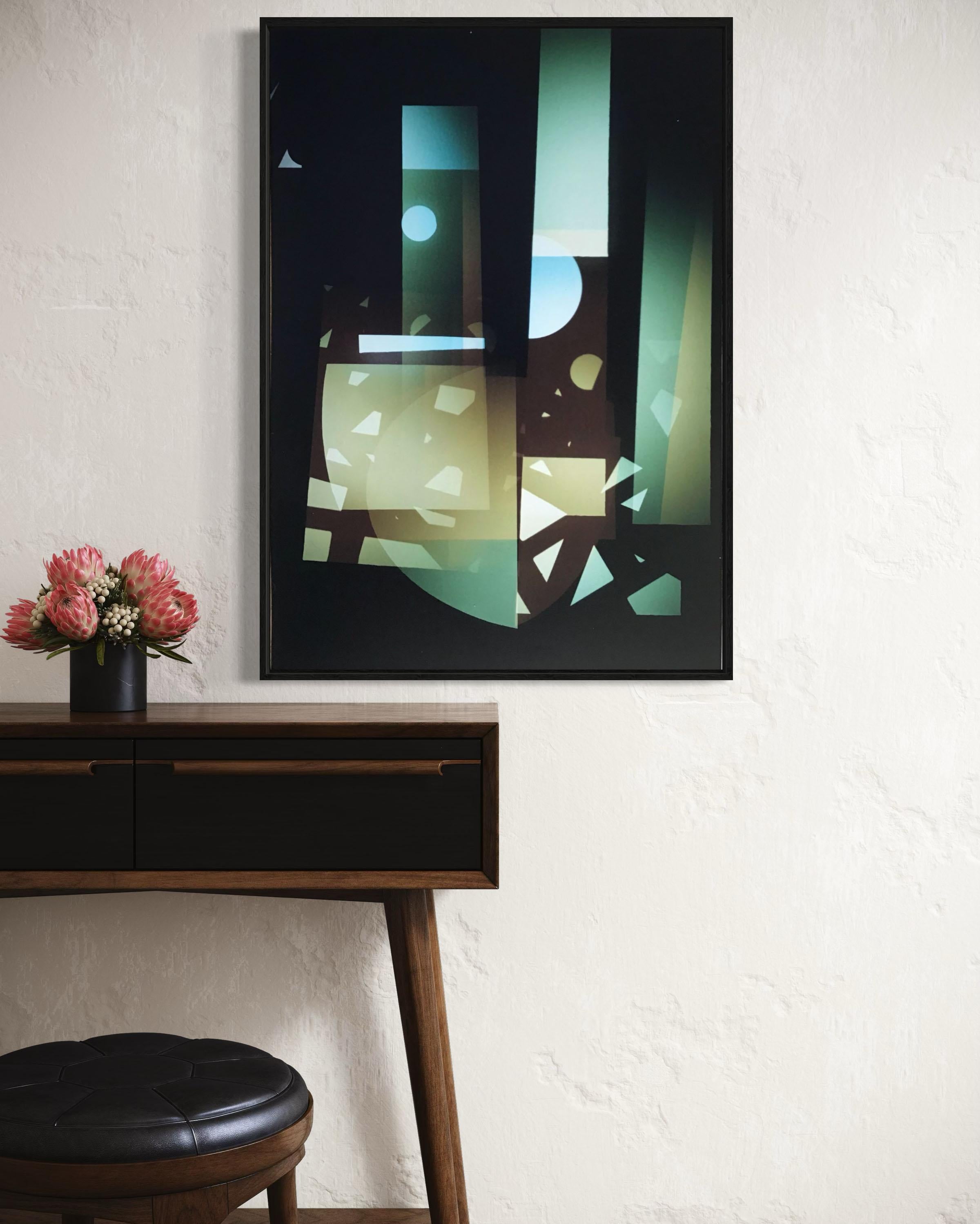 Impact #3, #abstract, Limited Edition Fine Art Print, Custom Framed - Marron Abstract Photograph par Michael G Jackson
