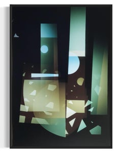 Impact #3, #Abstrakt, limitierte Auflage Kunstdruck, individuell gerahmt