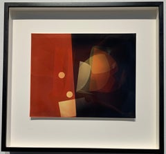 Murmuration - Unique Abstract Colour Print, Custom Framed