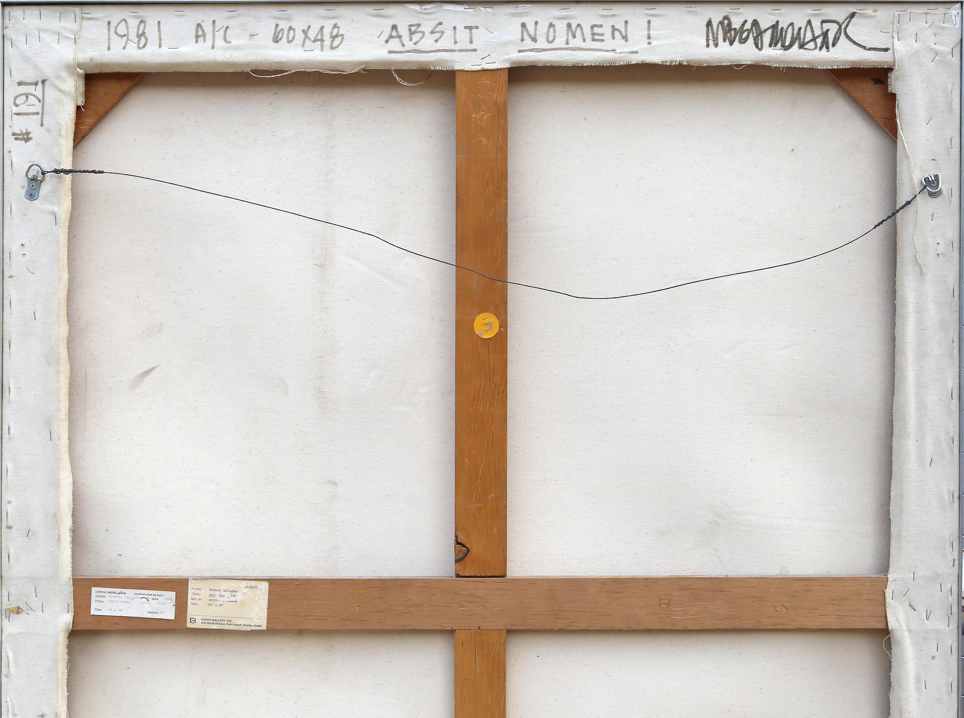 Absit Nomen, Acrylic and Resin Abstract Painting by Michael Gallagher For Sale 3