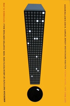 "Heritage Ball 1998, " AIA Institute of Architects New York Skyscraper Poster 