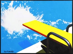 Making A Big Splash Off A Yellow Board