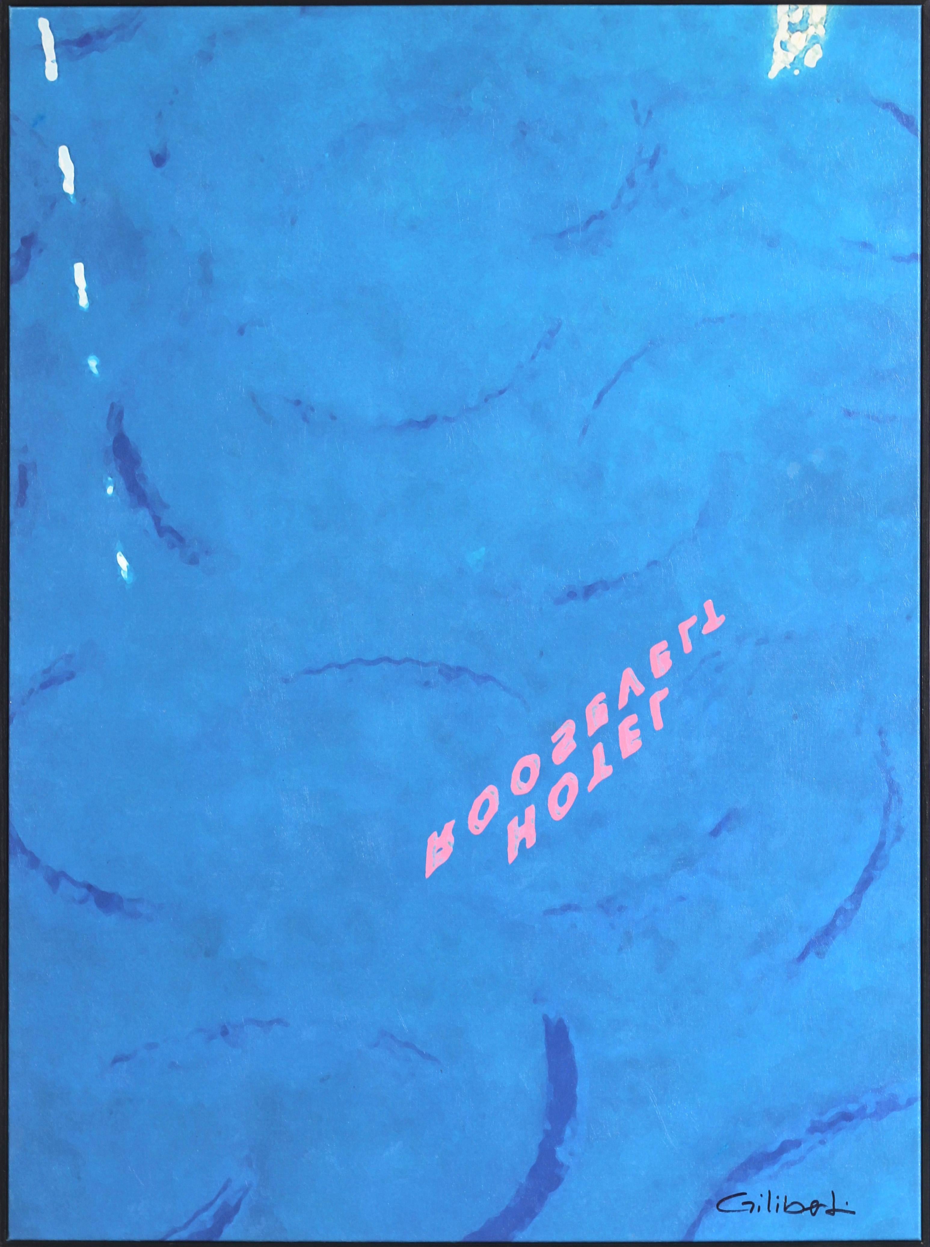 Reflections - Hotel Roosevelt Pool - Mixed Media Art by Michael Giliberti