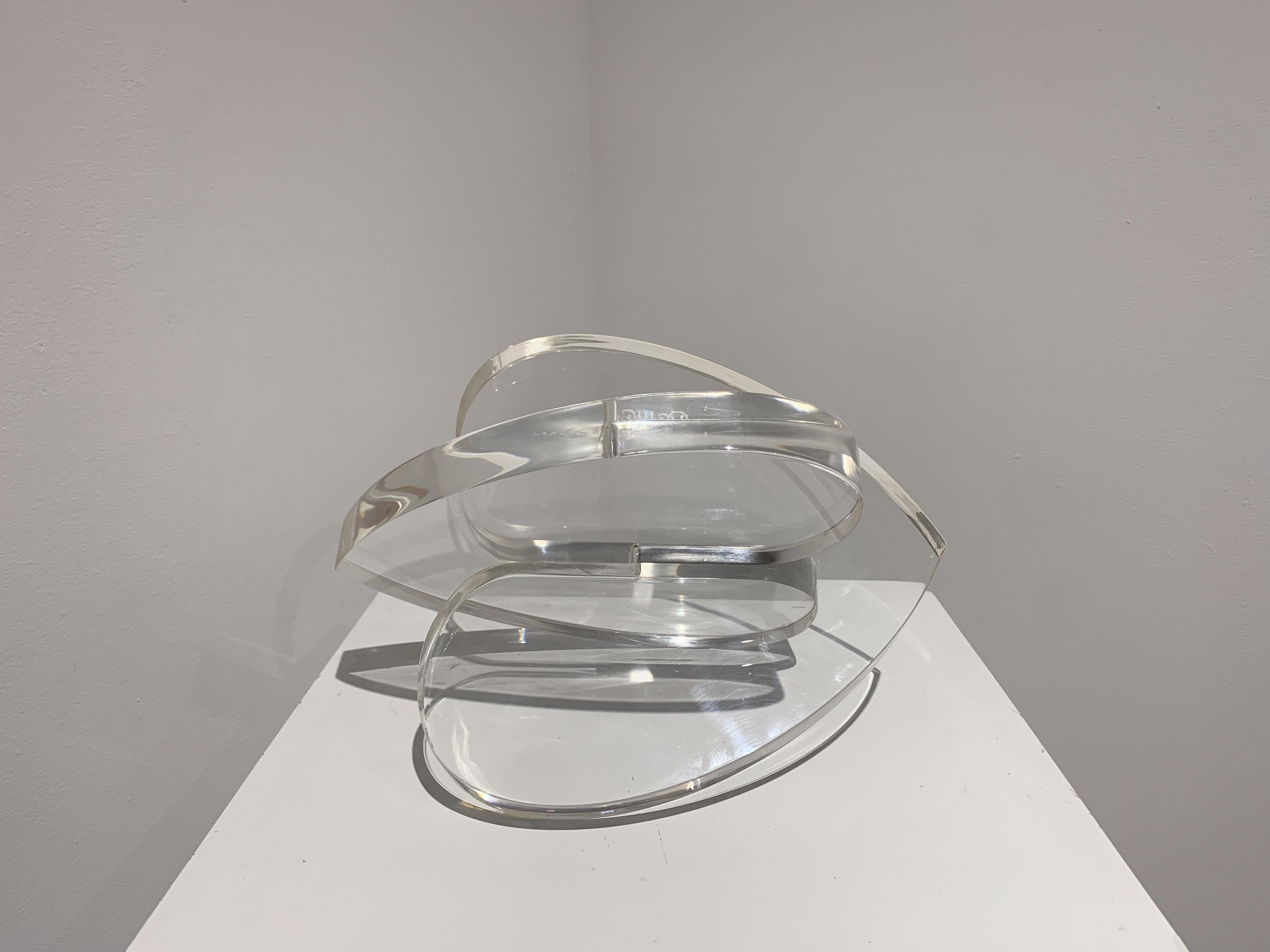 Michael Gitter Abstract Sculpture - Clear Hearts