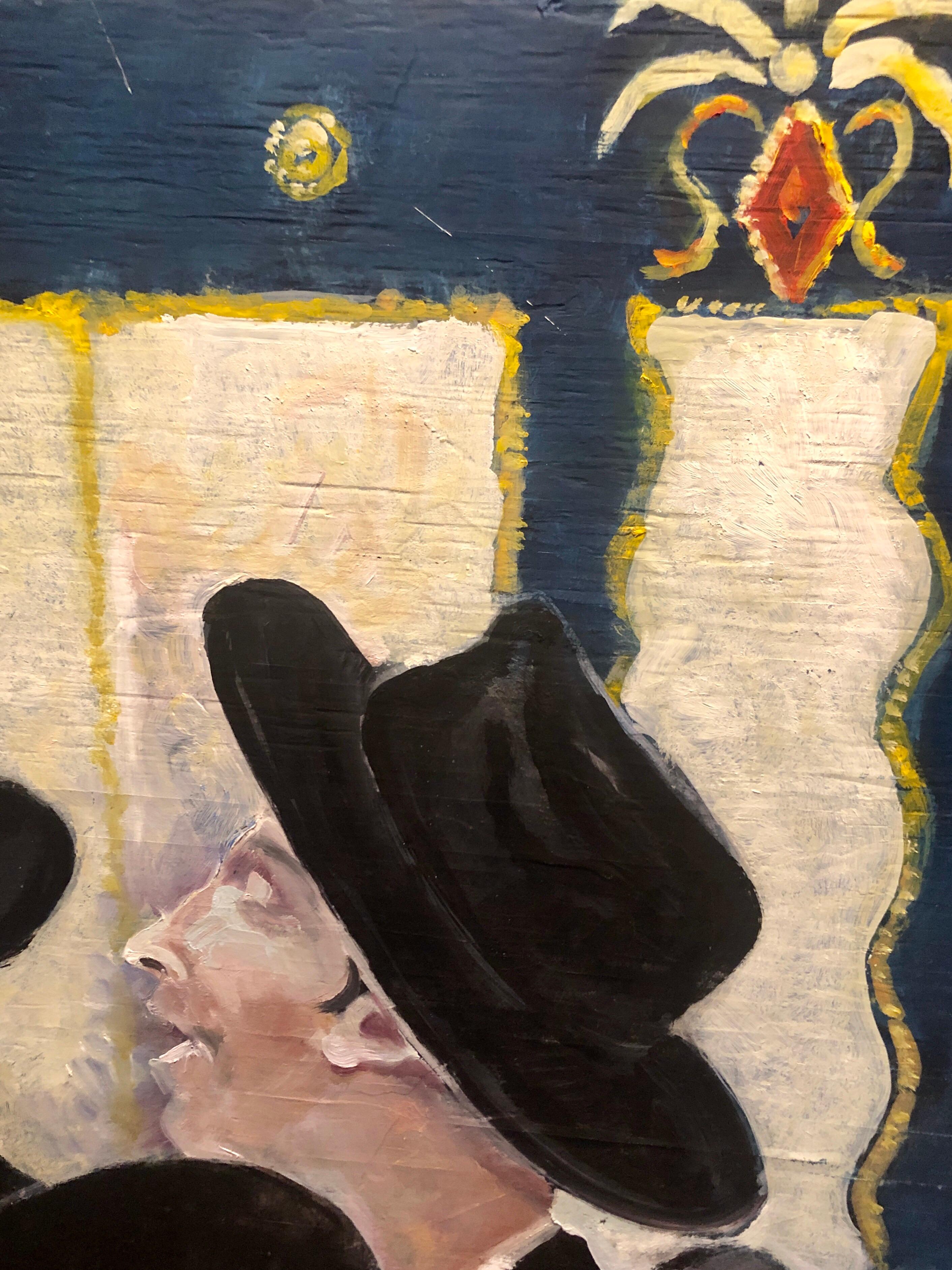 Grande peinture d'art populaire hassidique, Chabad Lubavitch 770 Eastern Parkway Synagogue
Des étudiants dansent pour accueillir le Moshiach (Messie)

MICHAEL GLEIZER

Expositions personnelles sélectionnées
2019 Exhibition of Paintings, Amsterdam