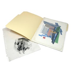 Michael Glier "Wall Street, New York, New York" Gouache on Paper (2008)