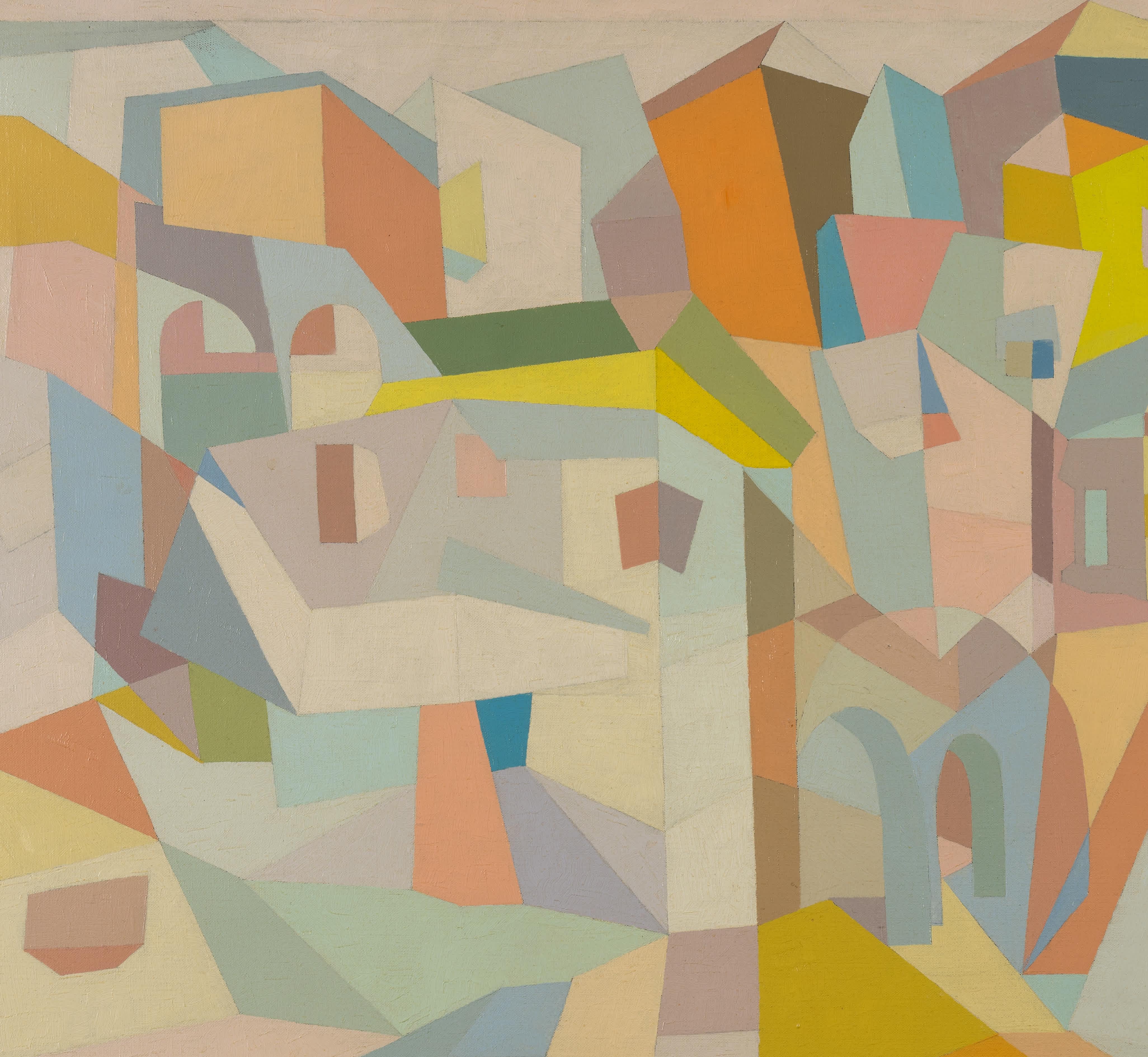 Cartagena, Colombia - Abstract Painting by Michael Gloeckner