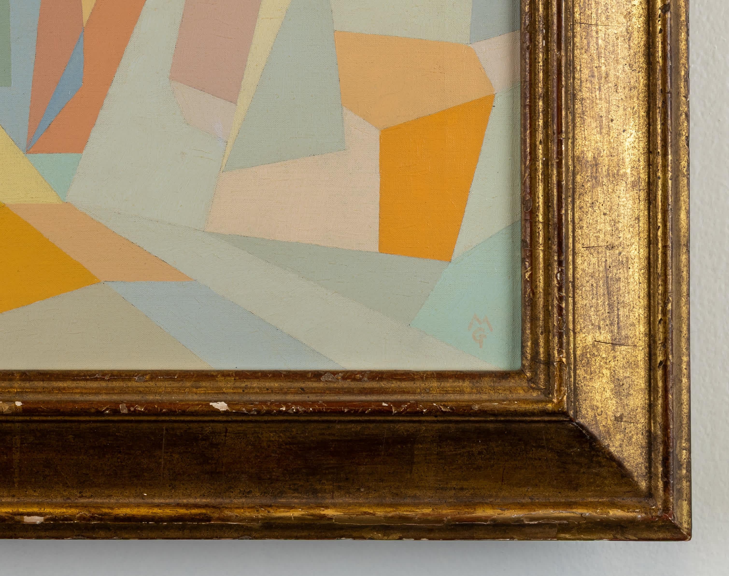 Cartagena, Colombia - Brown Abstract Painting by Michael Gloeckner