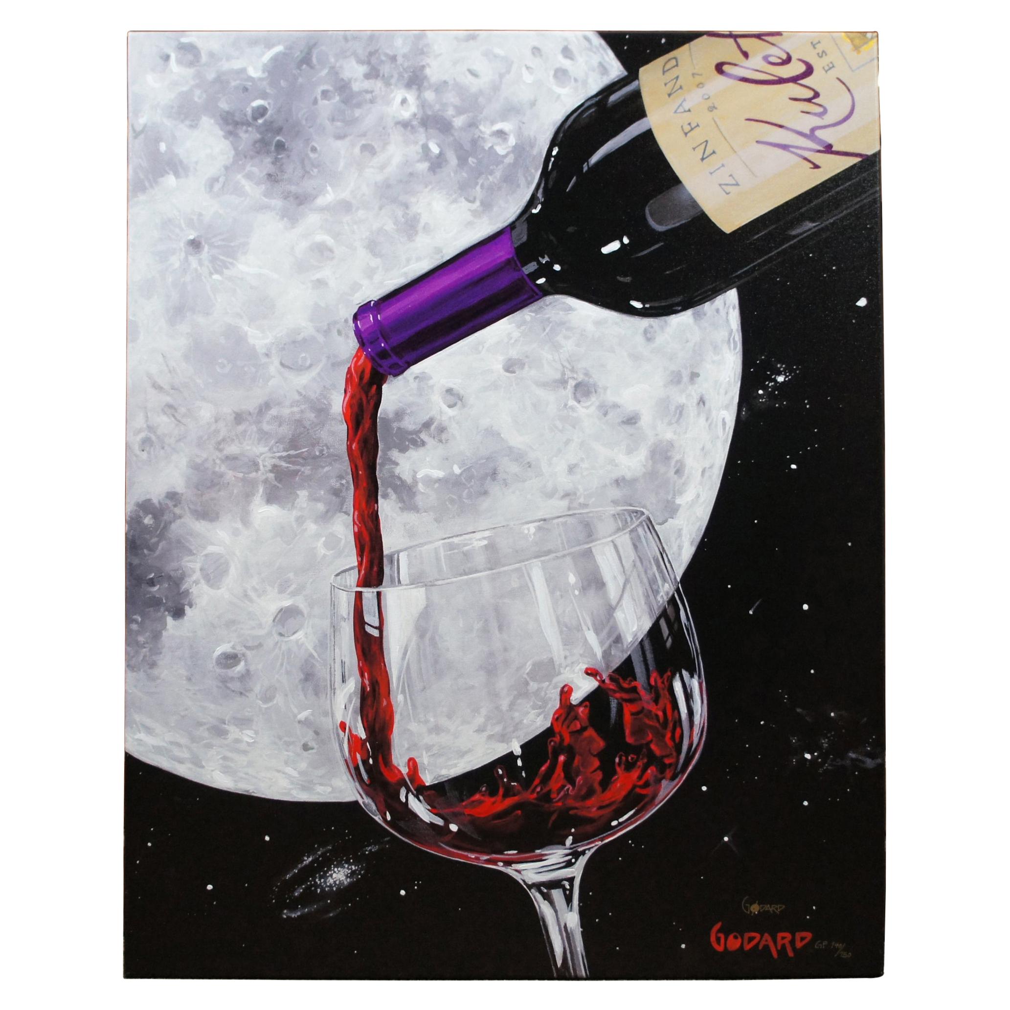 Michael Godard Lovers Moon II Signed Giclee on Canvas Gallery Proof Wine