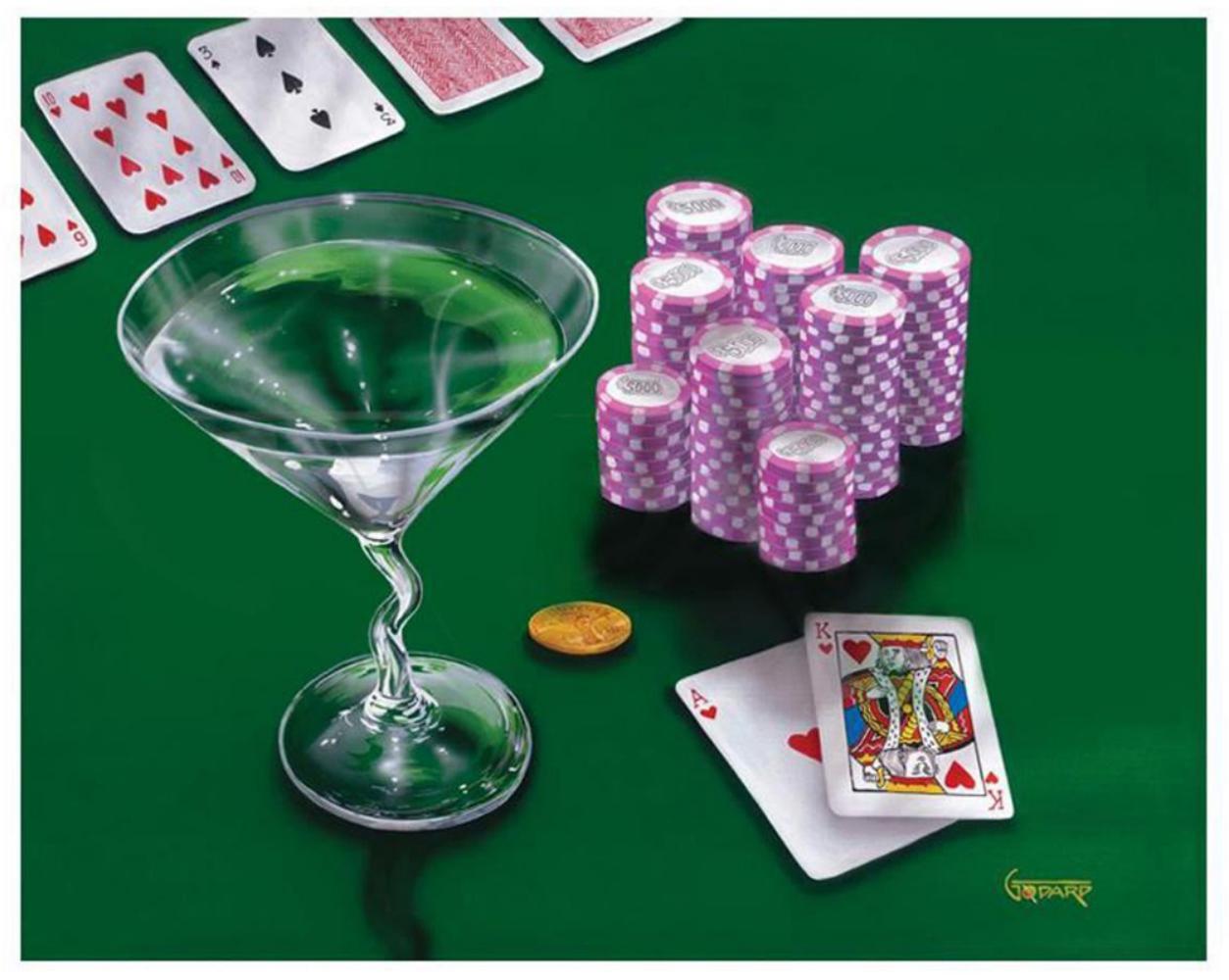 Michael Godard Interior Print - Poker Chips Big Slick
