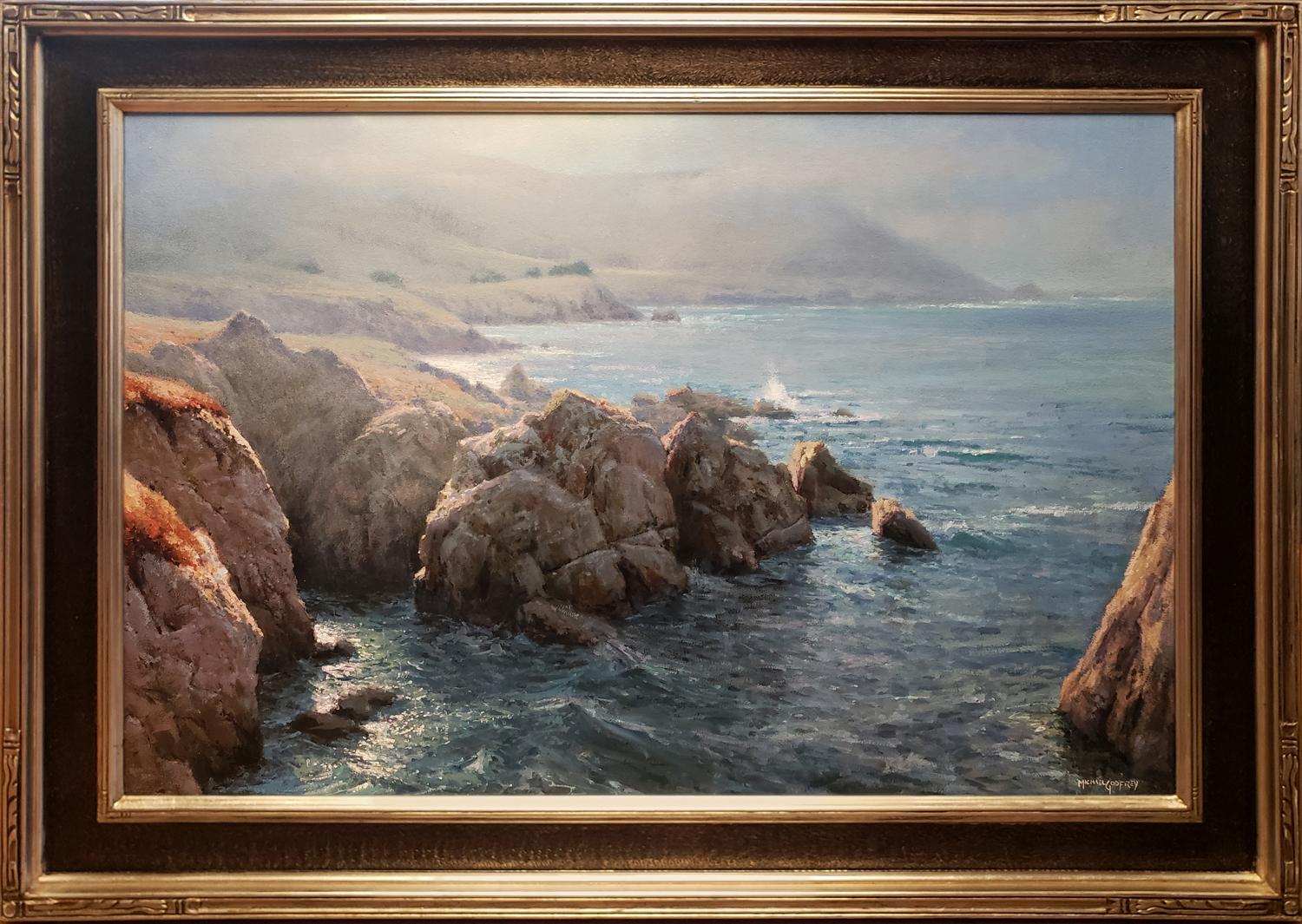 Michael Godfrey Landscape Painting - Morning Has Broken; Carmel, California