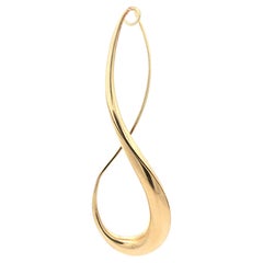 Michael Good 18k Yellow Gold Half Twist Open Infinity Pin Brooch Michael Good 18k Yellow Gold Half Twist Open Infinity Pin Brooch
