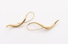 Michael Good 1981 Aerodynamic Twisted Ear Drops Earrings In 18Kt Yellow Gold