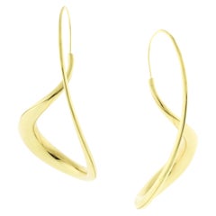 Michael Good Large Free Form Figure Eight Swirl Earrings