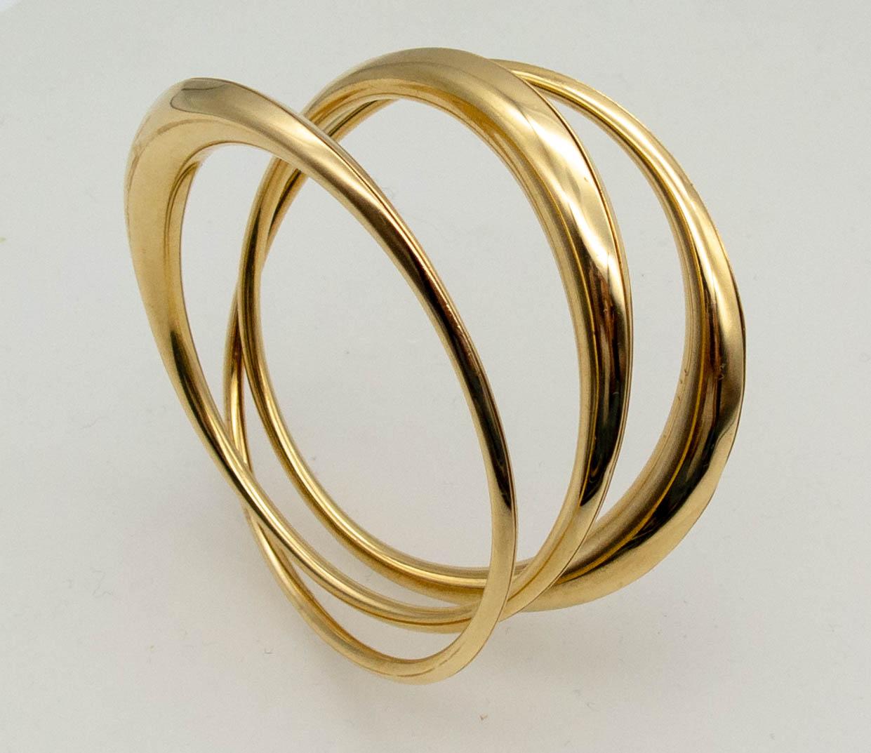 gold spiral bracelet