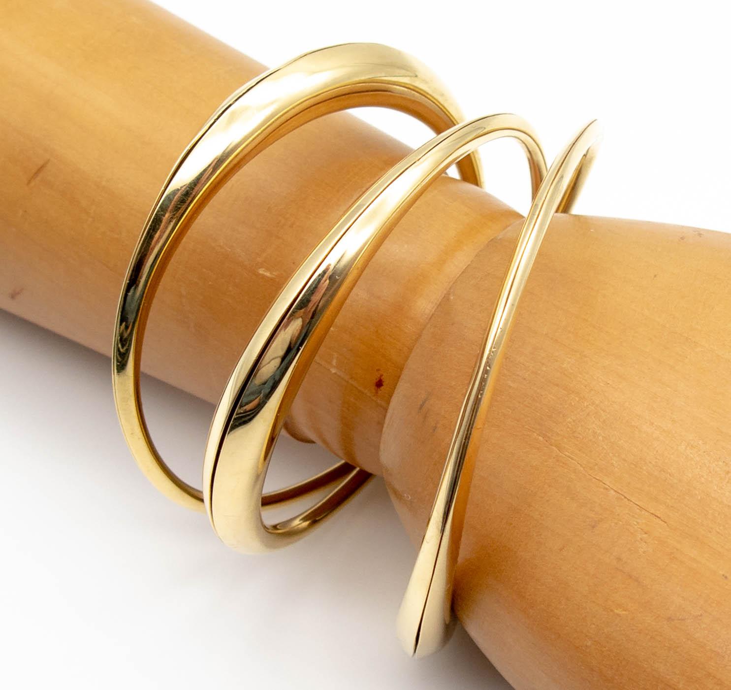 Modernist Michael Good Sculpted Gold Bracelet