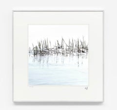Elbgrass - contemporary abstract photography of beach flora and sea