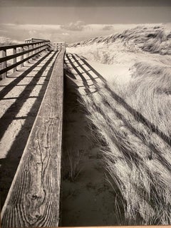 The Way to the Beach -contemporary landscape photography, beach, black and white