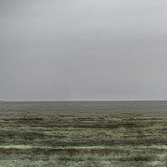 Wide End - contemporary landscape photography of open land with grey skies