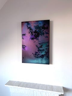 Breeze Vital: Metallic Street Painting, using Metal Paint and Mica on Board