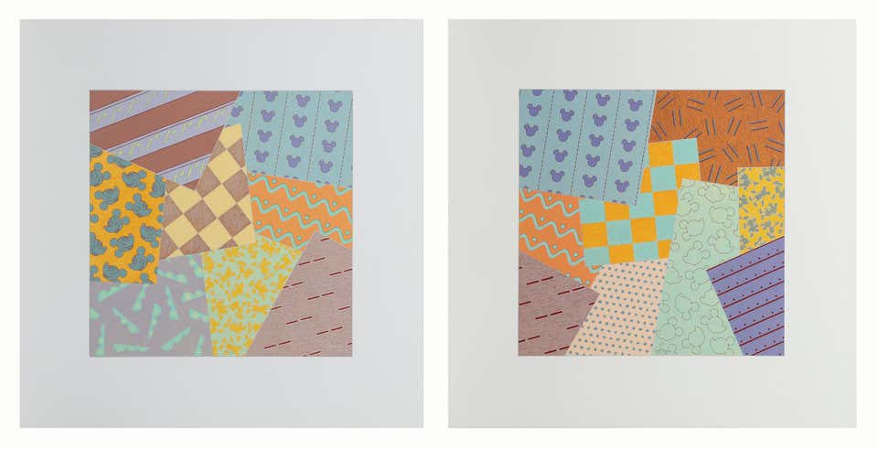 Disney Diptych - Pair of Screenprints by Disney Architect Michael Graves