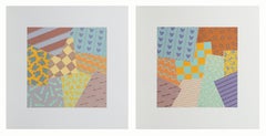 Vintage Disney Diptych - Pair of Screenprints by Disney Architect Michael Graves