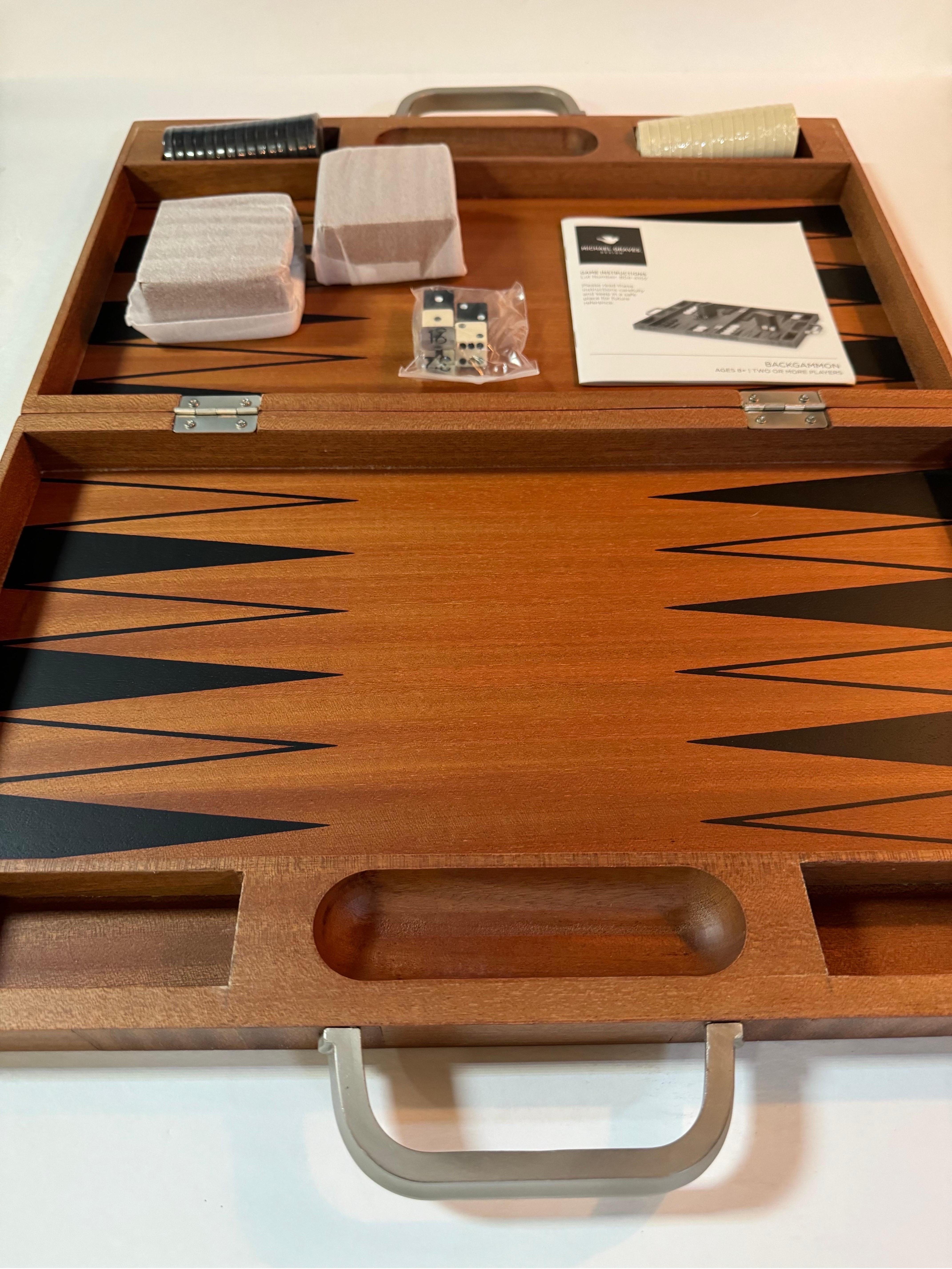 Minimalismo Set Backgammon Michael Graves con custodia in vendita