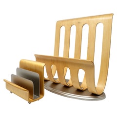 Michael Graves Bentwood Letter Organizer and Magazine Rack