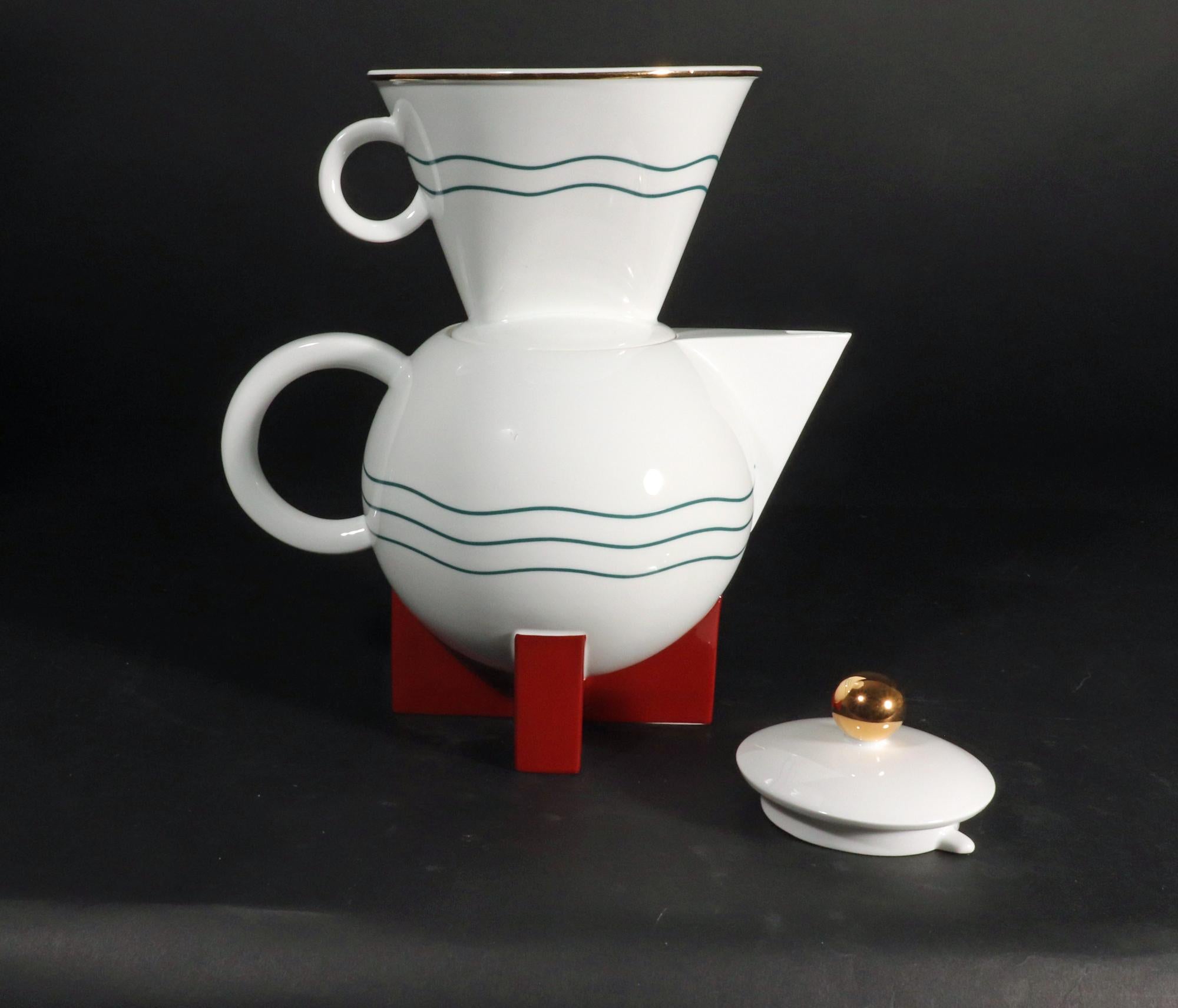 Michael Graves Little Dripper Porcelain Filter Drip Coffeemaker For Sale 9