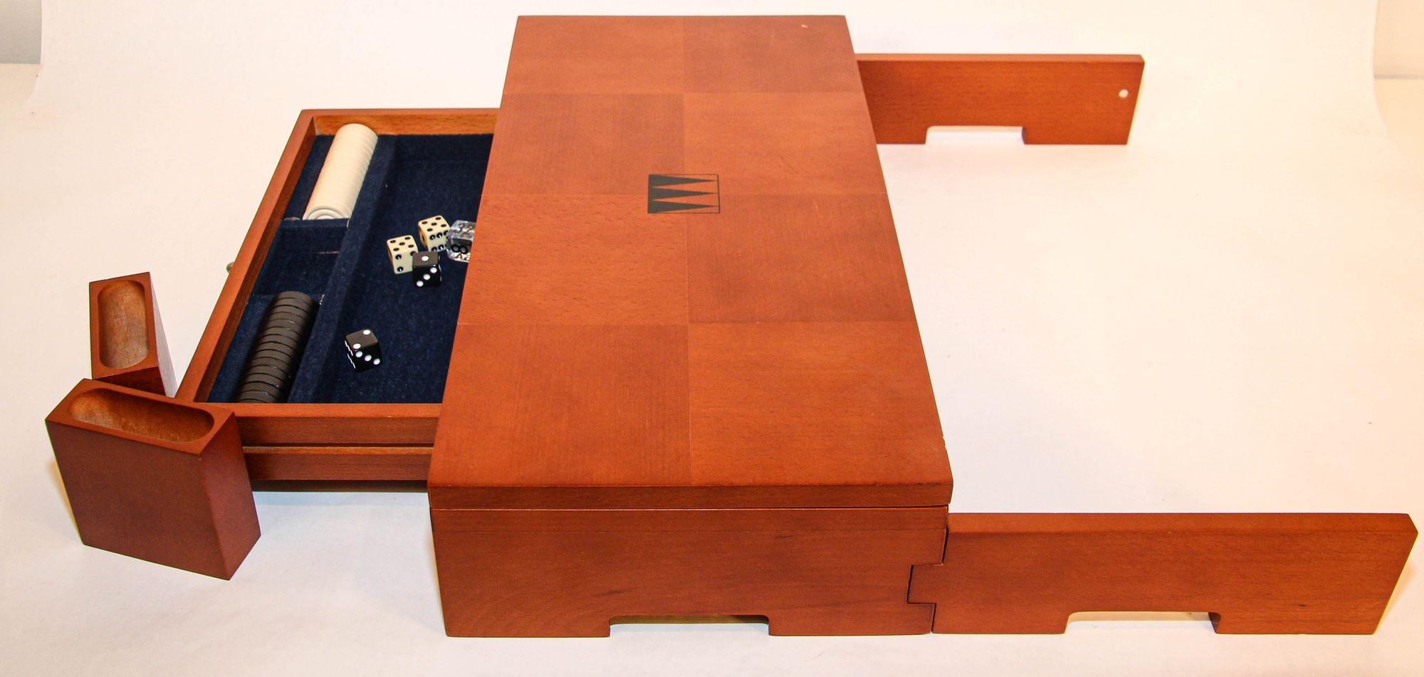 American Michael Graves Postmodern Backgammon Set Vintage Game Box