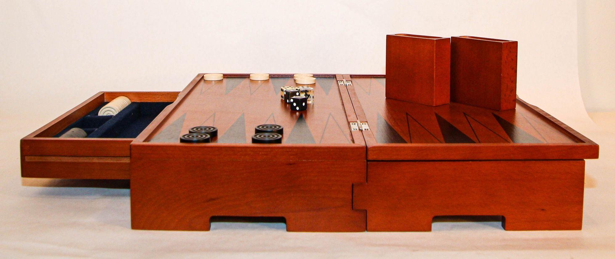 20th Century Michael Graves Postmodern Backgammon Set Vintage Game Box