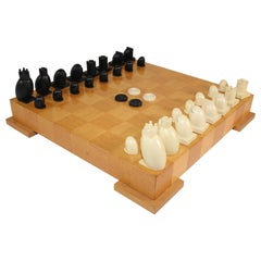 Postmodernes Schach- und Kartonset von Michael Graves