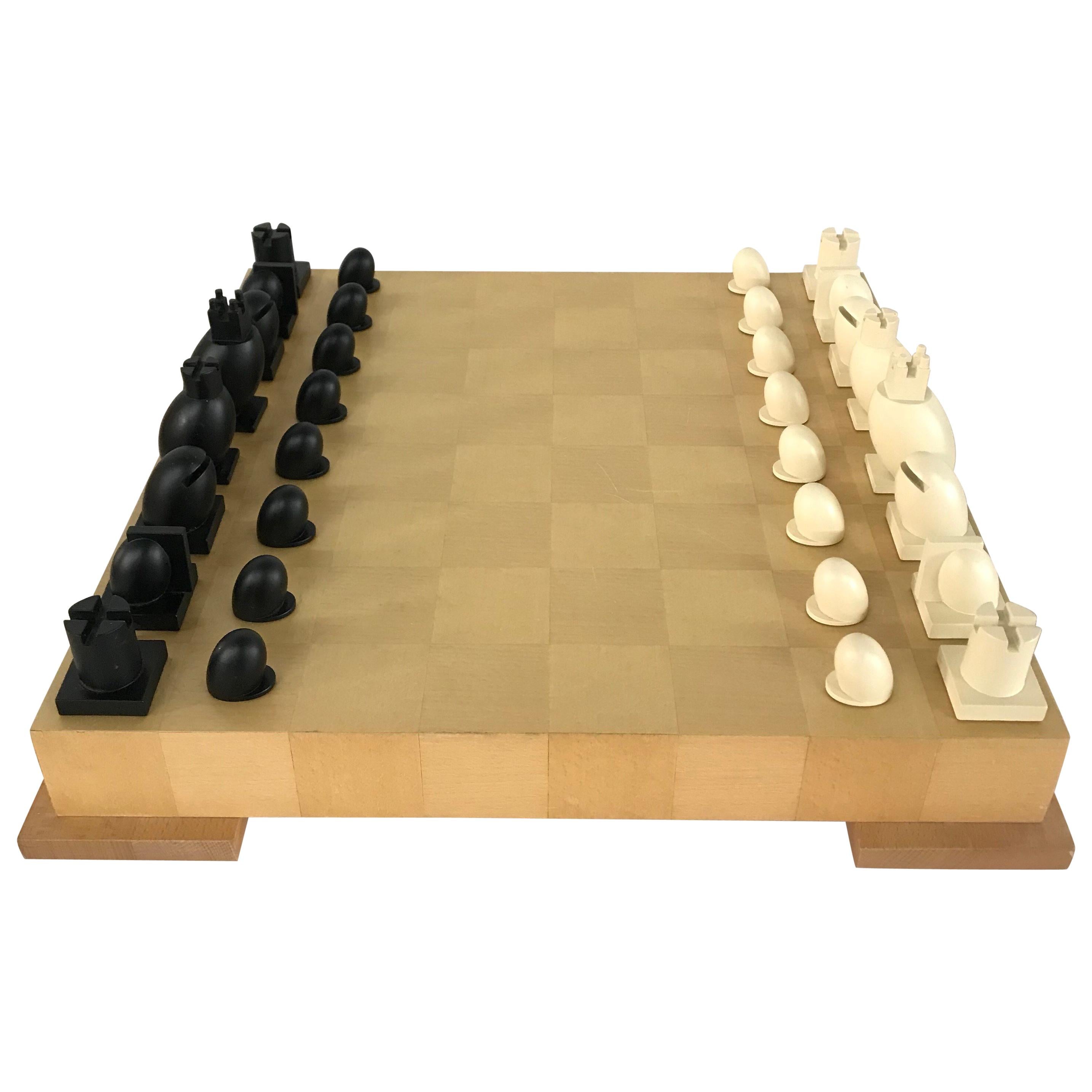 Michael Graves Postmodern Chess and Checkers Set, Signed