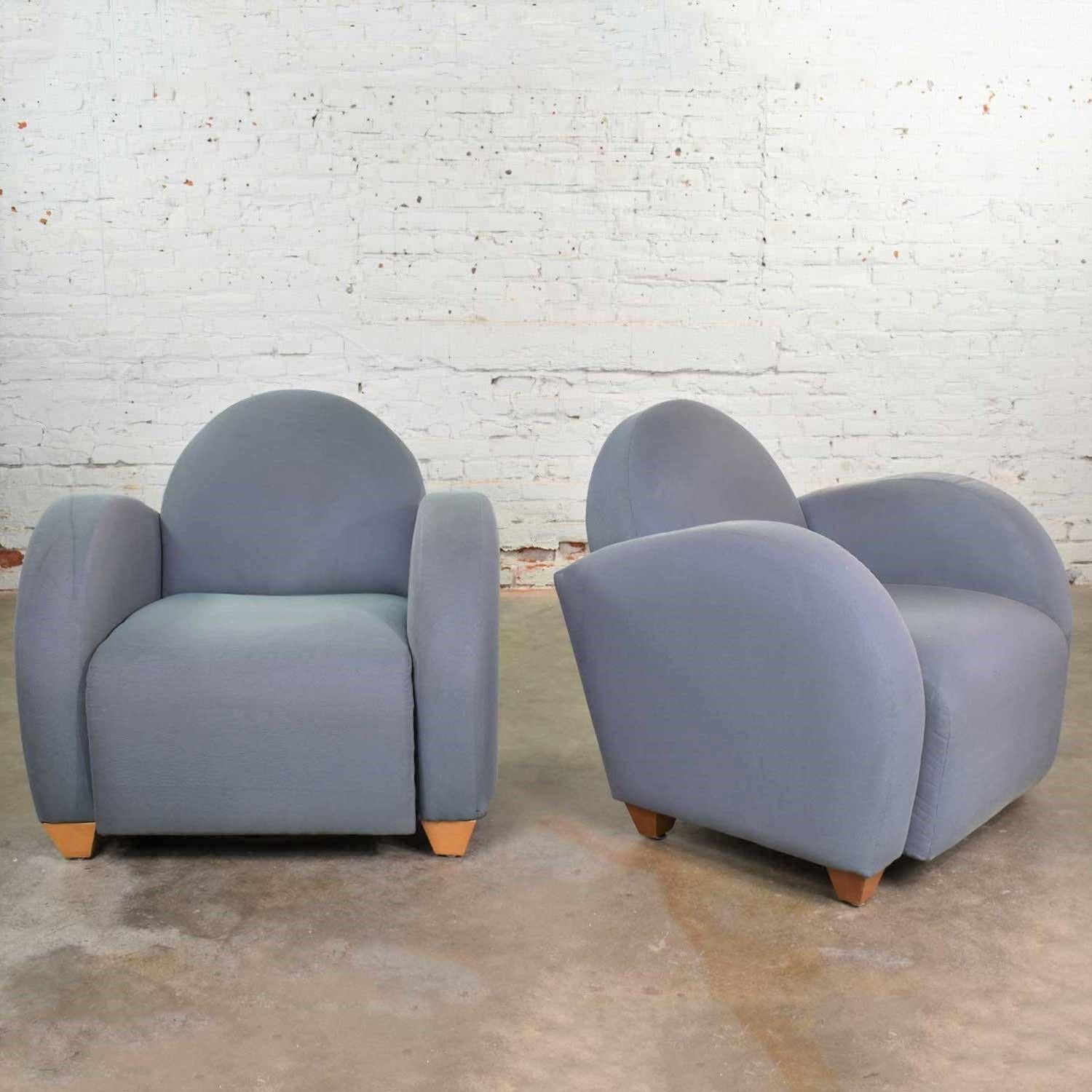 Post-Modern Michael Graves Postmodern Club or Lounge Chairs by David Edward Company  For Sale