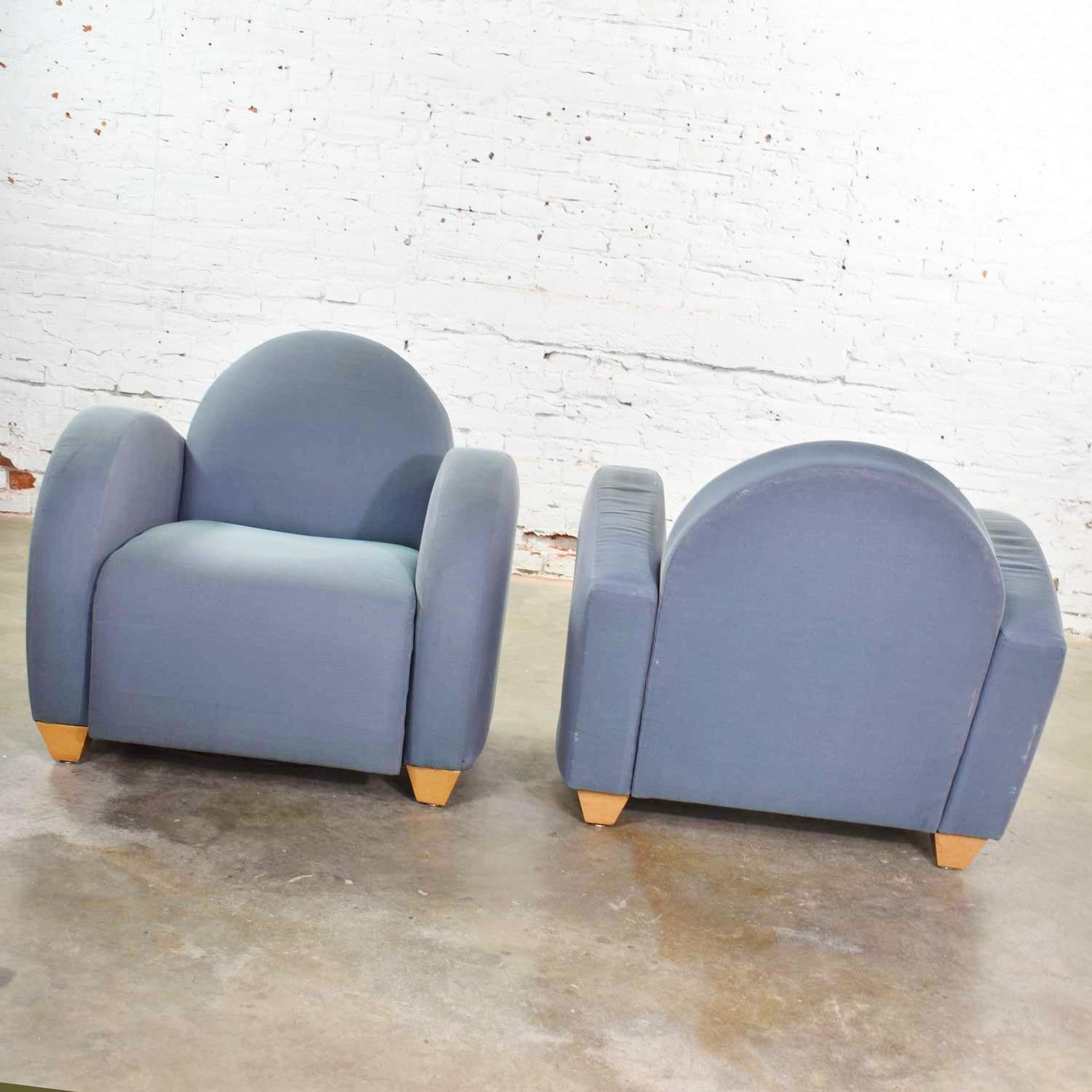 American Michael Graves Postmodern Club or Lounge Chairs by David Edward Company  For Sale
