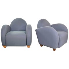 Michael Graves Postmodern Club or Lounge Chairs by David Edward Company