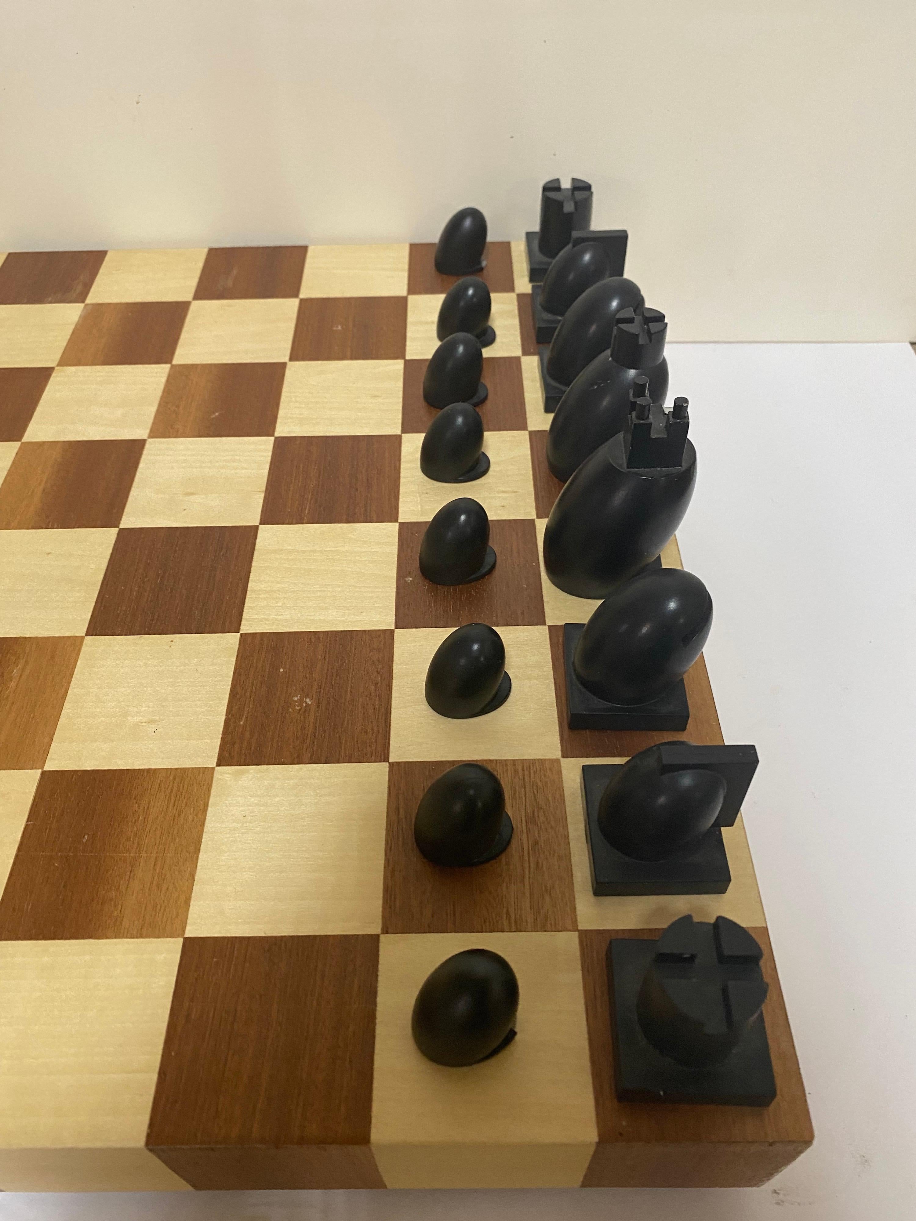 American Michael Graves Two Tone Chess & Checkers Set, circa 2000