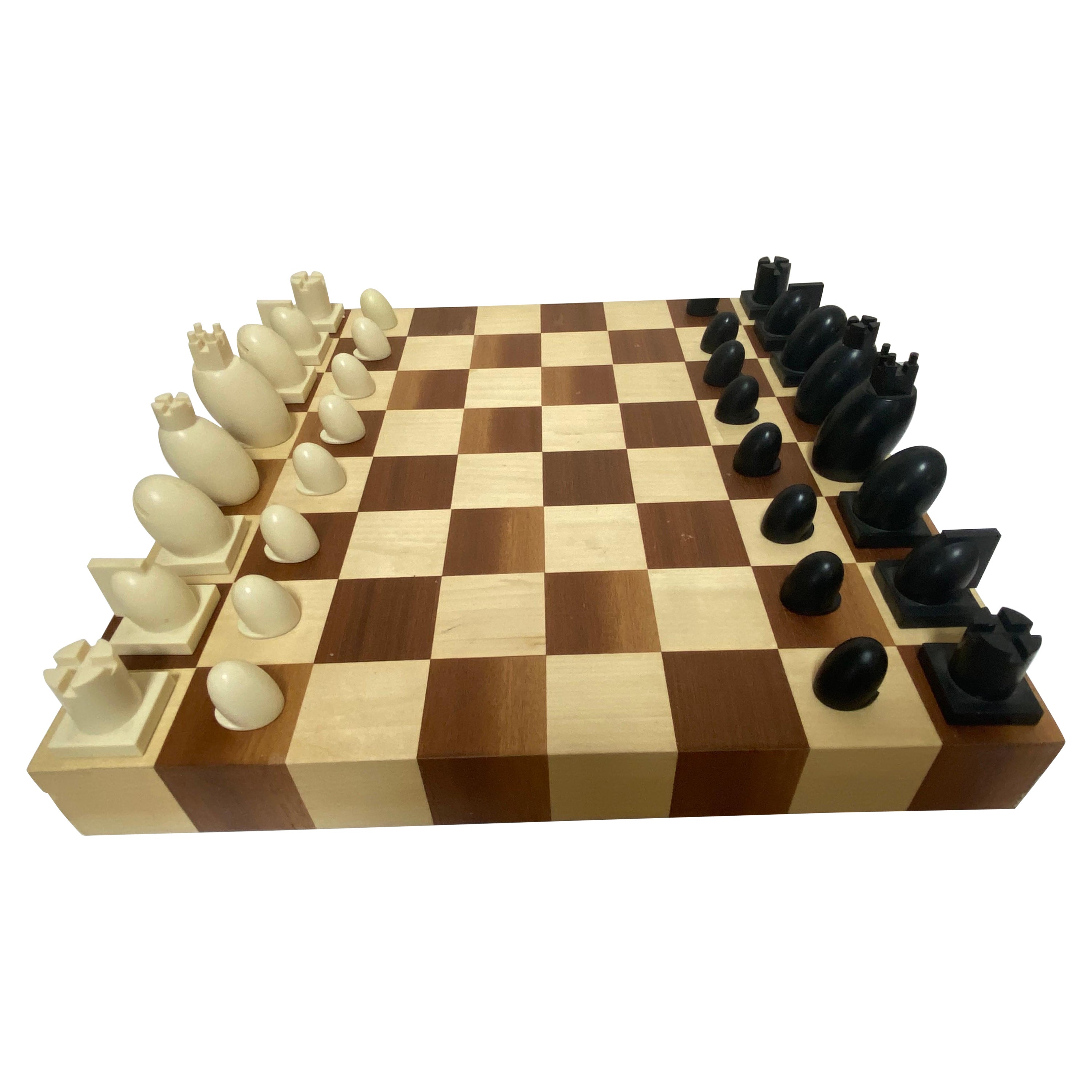 Michael Graves Two Tone Chess 
Checkers Set, circa 2000